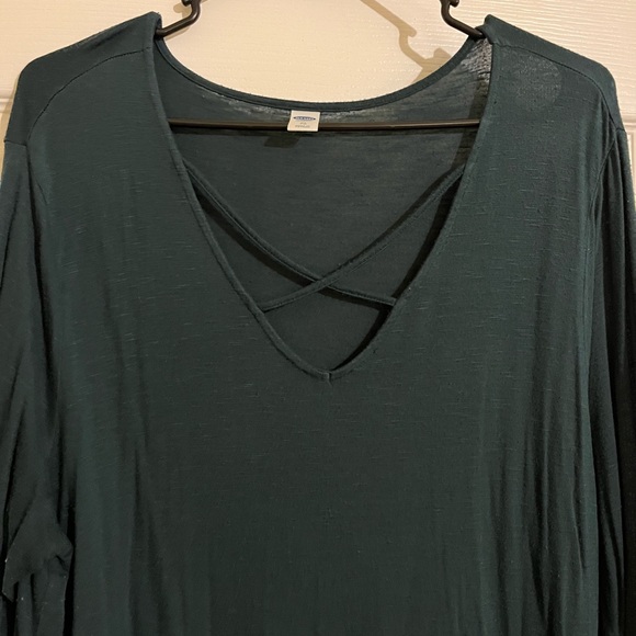 Old Navy Long sleeve Tunic Top. Dark green. Women’s size XL. - Picture 4 of 5